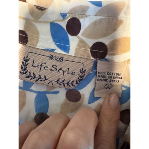 Life Style Cotton Blouse - Large - Picture 5 of 6